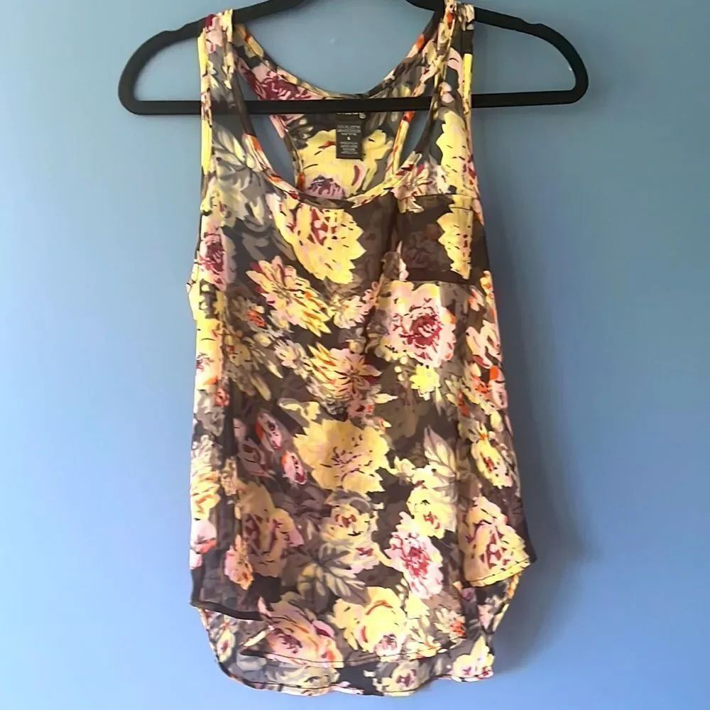 Multi Colored Floral Tank Top